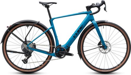 Cube Nuroad Hybrid C:62 EXC 400X FE elektrische gravelfiets met Sram Rival AXS 13V, 400 Wh, Bosch 60 Nm, 700 mm, Tropicalteal blauw 2027