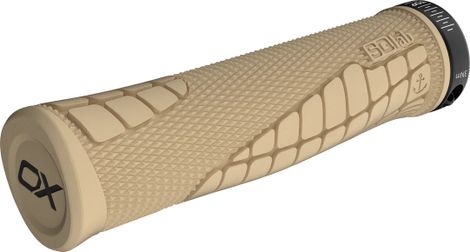 Ein Paar SQlab 7OX 2.0 Pro-Griffe in Sandfarben
