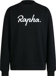 Rapha Cotton Logo Heavyweight Sweatshirt Zwart/Wit Heren