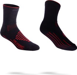 Calcetines BBB InFraRouge FIRFeet Negro / Rojo