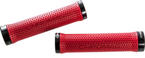 Manopole Lock-on CHROMAG BASIS 142mm Rosso / Nero