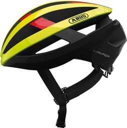 Casque Abus Viantor Jaune Fluo Rouge