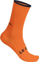 Le Col Orange/Bleu Navy socks