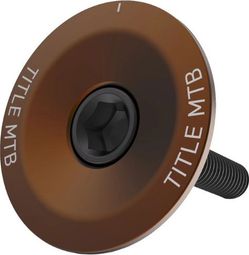 Handlebar Cap with Title 1 1/8″ Bronze Clamp Star