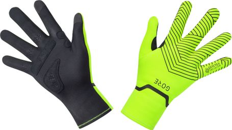 Par de Guantes GORE Wear C3 Gore-Tex Infinium Stretch Mid Amarillo fluorescente Negro
