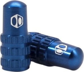 Pair of Blue Presta Valve Box One Tips