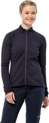 Damen Jack Wolfskin Morobbia Fz Fleecejacke Grau