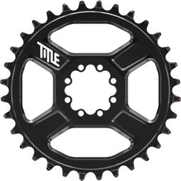 CR1 Direct Mount 8-Screw Shimano 12S Chainring, Black