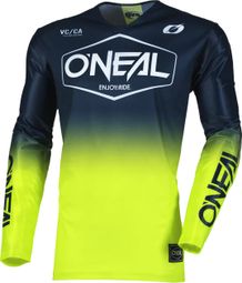 O'Neal Mayhem Hexx Long Sleeve Jersey Blue/Yellow Fluo