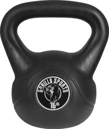 Kettlebells plastique Noires de 2 à 20 KG + Lot de 11 Kettlebells  haltères russes - Poids : 16 KG