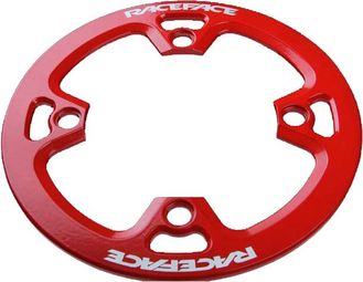 RACE guardia VISO piatto Light 4 fori 36 Red Denti