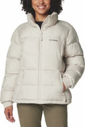 Women's Columbia Pike Lake III Beige Hooded Down Jacket