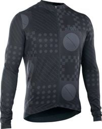 ION VNTR AMP Black Men's Long Sleeve Gravel Jersey