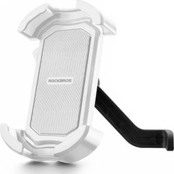 Support de téléphone portable pour vélo antichoc - Rétroviseur blanc