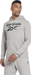 Reebok Training Kapuzenpullover mit großem Logo Grau