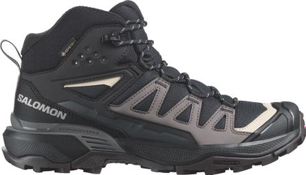 Chaussures de Randonnée Femme Salomon X Ultra 360 Mid GTX Noir Gris