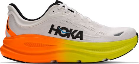 Hoka Bondi 9 hardloopschoenen wit/oranje voor heren