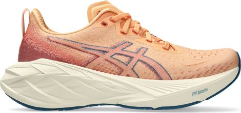 Chaussures Running Asics Novablast 4 Corail/Bleu Femme