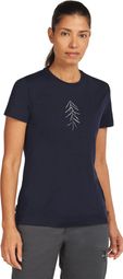 Dames Icebreaker Merino 150 Tech Lite Lancewood Blauw Technisch T-shirt