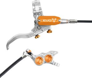 Hope Tech4 EVO TR4 Hinterradbremse Silber / Orange Standardschlauch