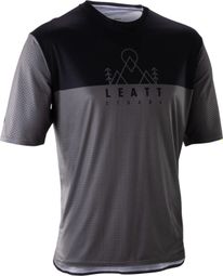 Heren Leatt Trail 3.0 Korte Mouw Trui Zwart/Grijs
