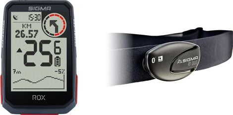 Compteur GPS Sigma ROX 4.0 Pack Cardio Noir