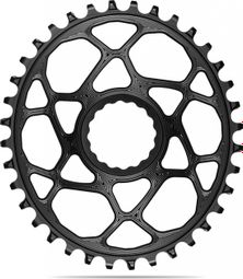 AbsoluteBlack Narrow Wide Direct Mount Oval Kettenblatt für Race Face Kurbeln 12 S Schwarz
