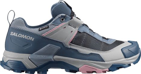 Salomon X Ultra 5 GTX Wandelschoenen Blauw/Roze Dames
