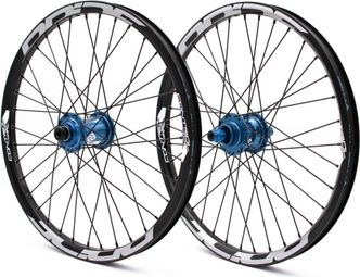 Paire de Roues Pride Control Cruiser 36H Moyeu Bleu Disque