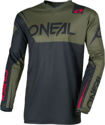 Maillot Manches Longues O'Neal Element Racewear Noir/Vert