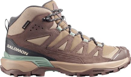 Chaussures de Randonnée Salomon X Ultra 360 Leather Mid GTX Marron Femme