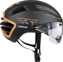 Casco SPEEDairo2 RS Helm Amberfury Zwart Beige + Vautron Fotochromisch Vizier