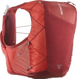 Bolsa de hidratación unisex Salomon Active Skin 12 Rojo