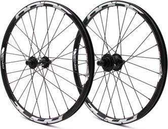 Paire de Roues Pride Control V1 Expert Disc 28H Moyeu Noir