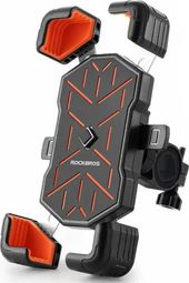 Rockbros Support vélo fixation guidon pour téléphone de 4 5 à 7 2 pouces - orange