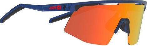 Lunettes AZR Team JR Crystal Bleu verni/Écran Rouge Multicouche Enfant