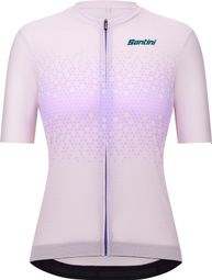 Maillot Manches Courtes Santini Moon Violet Femme