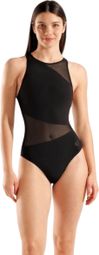 Bañador Arena Mesh Angle Negro Mujer