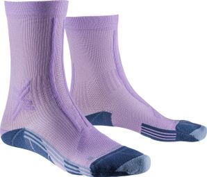 Chaussettes X-Socks Trail/Run Discover Crew Femme Violet