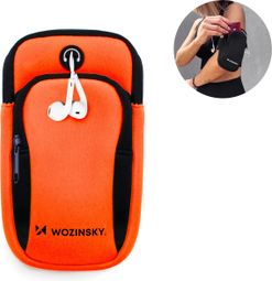 Brassard de sport pour téléphone - orange