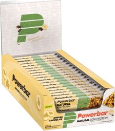 Natural Protein Bar (18x40g) - Powerbar - Banane Chocolat -  Barres Protéinées