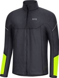 Gore Wear Long Sleeve Running Jersey Black/Fluorescent Yellow