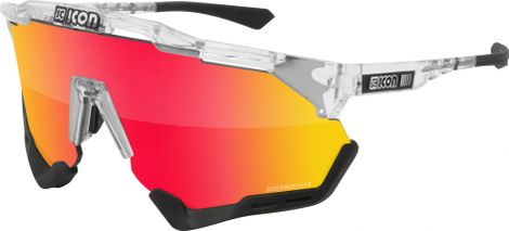 Lunettes SCICON Aeroshade XL Cristal Brillant / Rouge Miroir