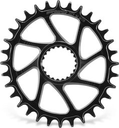 Attacco manubrio MTB Garbaruk Ovale Direct Mount per guarnitura Shimano 3 mm Offset Nero
