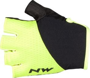 Pair of Short Gloves Northwave Fast Grip Yellow / Black