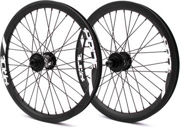 Paire de Roues Carbone Pro Pride Gravity Mat Moyeu Pride Control Noir 36H V-Brake