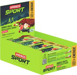 Barres énergétiques (16x40g) | Andros Sport | Fruits Rouges |  Barres énergétiques