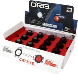 Cateye Orb Counter Pack (6 Lichtsets) Schwarz