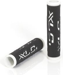 XLC Grips Bi-couleur Noir Blanc 125 mm