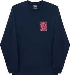 T-Shirt Manches Longues Vans Logo Space Bleu marine